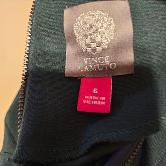 Vince Camuto dress forest green women's 6 Pre-owned - Picture 3 of 5